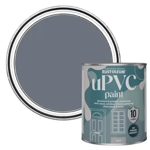 Rust-Oleum Marine Grey Satin UPVC Paint 750ml