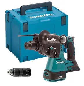 Makita DHR243RMJ 18V LXT Lithium Ion 3 Mode SDS Rotary Hammer Drill + Chuck