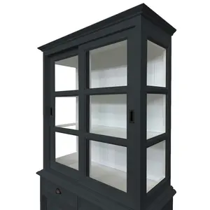 Benjamin-James Display Cabinet Anthracite Grey