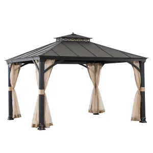 Sunjoy Alum Gazebo TORRE - 385cm x 324cm