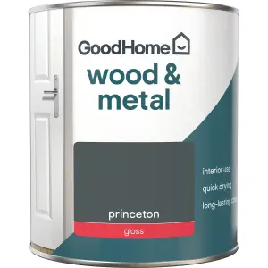 GoodHome Princeton Gloss Metal & wood paint, 750ml