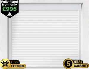 Electric Roller Garage Door - 2.4m - White