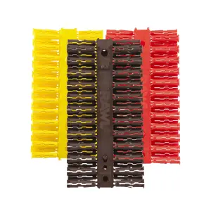 Rawlplug Multicolour Plastic Wall plug, 144 pieces