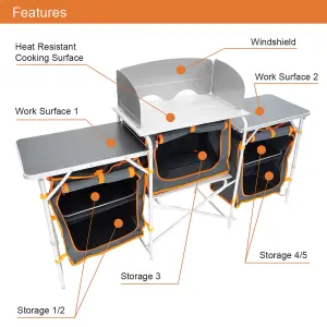 Milestone Camping 3-Unit Camping Kitchen