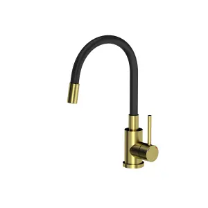 Quadron Maggie Stretch kitchen tap, Gold/Black