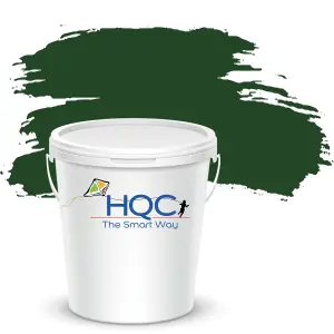 HQC Fence Paint Racing Green Matt Smooth Emulsion Garden Paint 5L