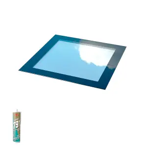 Brightside Skylights Frameless Rooflight - Triple Glazed Roof Window - 1500mm x 1500mm