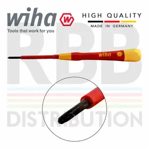 Wiha Phillips Screwdriver PicoFinish PH0 VDE Electrician Rotating Cap 42378