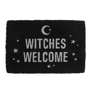 Something Different Witches Welcome Door Mat Black/White (One Size)