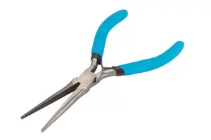 BlueSpot Tools Soft Grip Mini Needle Nose Pliers