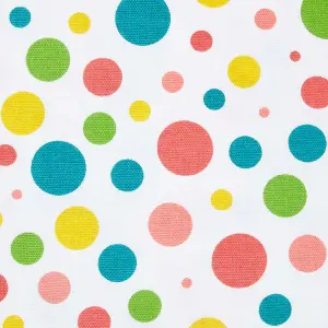 Homescapes Multi Polka Dots Ready Made Eyelet Curtain Pair, 137 x 182 cm Drop