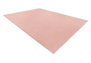 Modern washing carpet LINDO pink, anti-slip, shaggy 240x330 cm