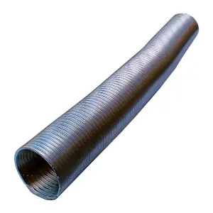 Kair Semi-Rigid Aluminium Hose 152mm Dia - 3 Metre Length Hose for Fans, Cooker Hoods and Ventilation