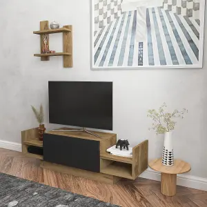 Decorotika Modern Bahara TV Stand With Shelves