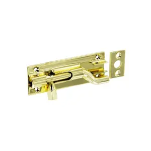 Securit Br Door Bolt Gold (100mm)