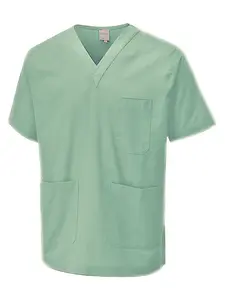 Uneek - Unisex Scrub Tunic - 65% Polyester 35% Cotton - Aqua - Size M