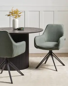 Set of 2 Chairs JODAR Dark Green