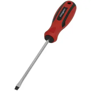 Premium Slotted Screwdriver 5 x 125mm with Soft Grip Handle and Chrome Vanadium Shaft