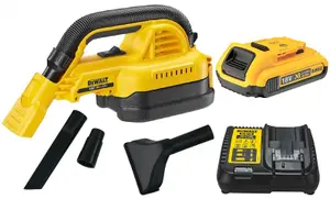 DeWalt DCV517N XR Handheld 18v Wet Dry Cordless Vacuum + 2.0ah Battery, Charger