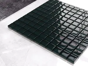 Glass mosaic on mesh for bathroom or kitchen 300mm x 300mm - Green ice