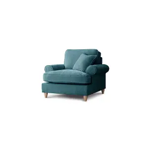 Sofas Express Mumbles Emerald Green Scroll Manhattan Arm Chair