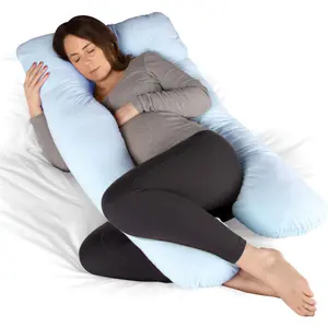 Dreamcatcher Pregnancy Pillow Micro Fleece U Shaped Maternity Support Pillow Blue