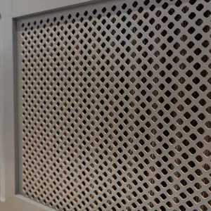 Matt Grey Diamond Radiator Cover - Extra Large