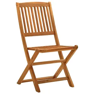 Berkfield Folding Garden Chairs 2 pcs Solid Eucalyptus Wood