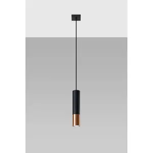 Loopez 1 - Light Single Pendant Black/Copper