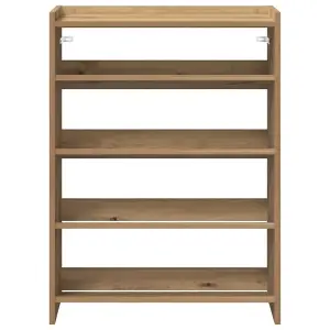 Berkfield Shoe Rack Artisan Oak 80x25x61.5 cm Engineered Wood