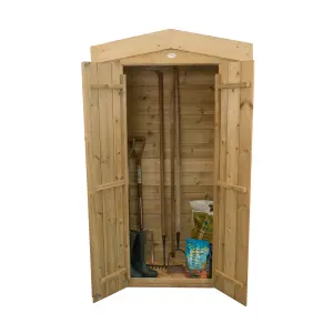 Forest Garden Natural timber Shiplap Apex Garden storage 2x3 ft 1830mm 1100mm