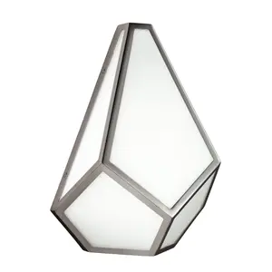 Elstead Diamond 1 Light Indoor Wall Light Polished Nickel, E27