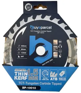 X2 BAP Trade Pro Circular Saw Blade 165mm X 20 24 Teeth Carbide Tipped Long Life