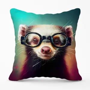 Ferret Splashart Cushions 60cm x 60cm