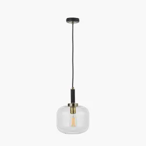 Minimalist Industrial Glass Pendant Light