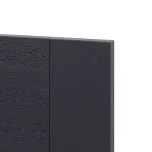 Alpinia Matt midnight navy wood effect Shaker Drawerline door & drawer front (W)300mm (H)715mm (T)18mm