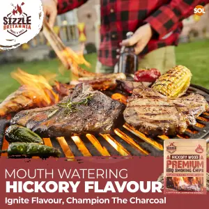 Hickory Wood Chips for Smoking Food 150g , Smoking Wood Chips,  Hickory Wood Chunks,  Smoker Pellets for Grilling ,  BBQ Wood Chip