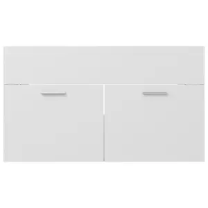 Berkfield Sink Cabinet White 80x38.5x46 cm Engineered Wood