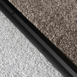 Anodised aluminium carpet profile cover strip door floor bar trim 1000mm x 20mm c68 black