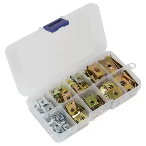 Sealey Spire Nut Assortment 74 Pieces Multipurpose With Storage Case AB074SN