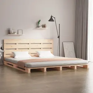 Berkfield Bed Frame 120x200 cm Solid Wood Pine