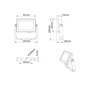 Philips LED Projectline Floodlight 10W 4000K