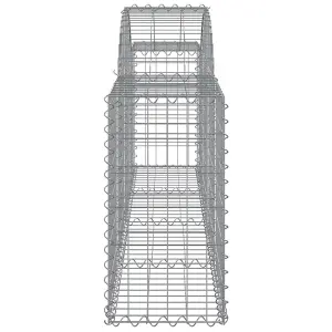 Berkfield Arched Gabion Baskets 13 pcs 200x30x60/80 cm Galvanised Iron