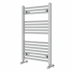 Right Radiators 800x500 mm Straight Heated Towel Rail Radiator Bathroom Ladder Warmer Chrome