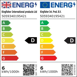 Diall E27 5.9W 806lm Clear GLS Warm white LED filament Light bulb