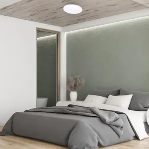 Milagro Ceiling Lamp Siena 25W LED 350 mm Stylish White And Chrome Circular Design Dimmable Including Remote Control