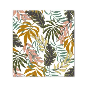 Tropical Leaves Premium Glass Kitchen Splashback W700mm x H750mm