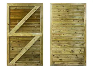 Pair Of Driveway Gates - Premium Horizontal Tongue And Groove (1.8m Height x 5.4m Width,With Capping)