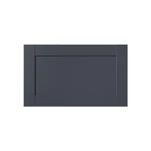 GoodHome Ashmead Matt midnight blue Drawer front, bridging door & bi fold door, 356mm x 16mm x 597mm 600mm