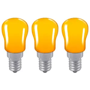 Crompton Lamps 15W Pygmy E14 Dimmable Amber (3 Pack)